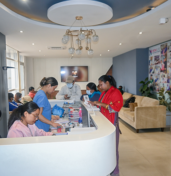 Happy family with baby